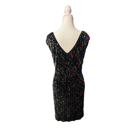 IN'Voland Plus Size 24W Rainbow Sequin Party Dress - Picture 3 of 6